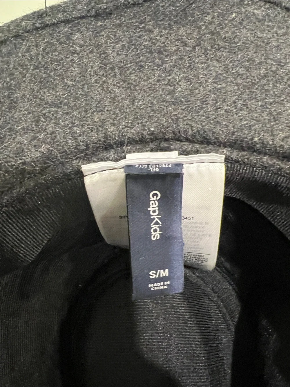 GAP Kids Charcoal Gray Felt Fedora Hat
